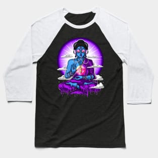 Psychedelic Buddha Baseball T-Shirt